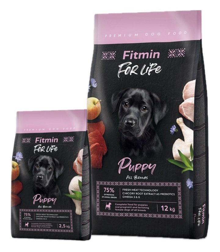Fitmin For Life - Puppy 2.5kg / 12kg - Zvolte variantu: 12 kg