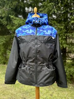 Výcviková bunda ZATEPLENÁ - MODRÝ MASKÁČ (vel. M)