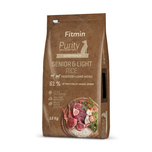 Fitmin Purity Rice - Senior & Light Venison & Lamb 2kg / 4kg - Zvolte variantu: 12 kg