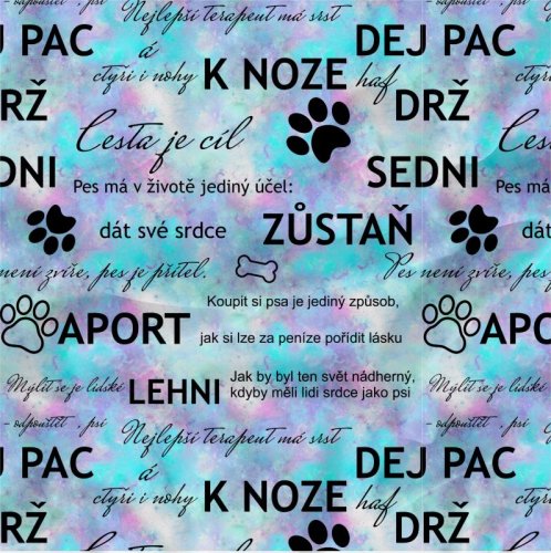 Dámská letní výcviková vesta - PSÍ POVELY (barevné)