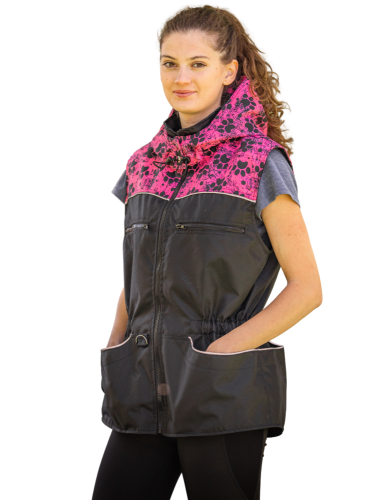 Dámská výcviková vesta - RŮŽOVÉ TLAPKY