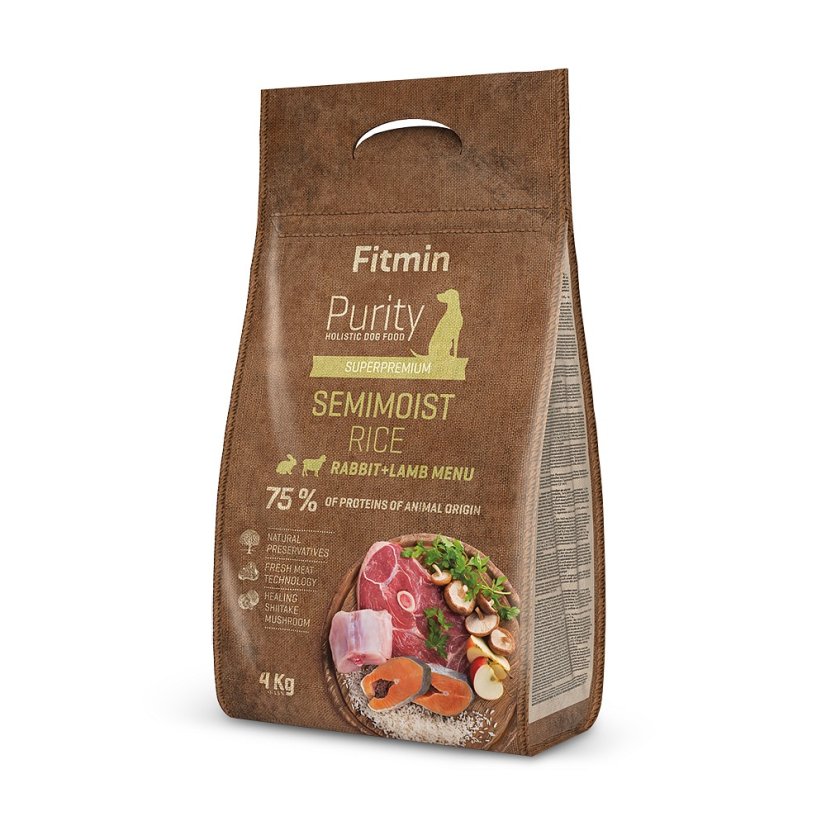 Fitmin Purity Rice - Semimoist Rabbit 0.8kg / 4kg - Zvolte variantu: 4 kg