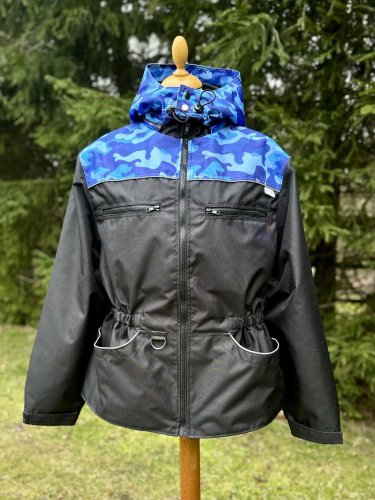 Výcviková bunda ZATEPLENÁ - MODRÝ MASKÁČ (vel. M)