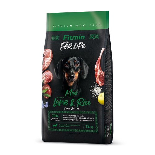 Fitmin For Life - Mini Lamb & Rice 2.5kg / 12kg - Zvolte variantu: 12 kg