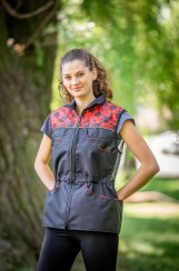 LETNÍ výcviková vesta - ČERVENÉ TLAPKY (vel. S)
