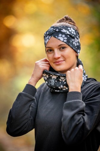 Funkční čelenka - ČERNOBÍLÉ TLAPKY