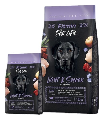 Fitmin For Life - Light & Senior 2.5kg / 12kg - Zvolte variantu: 12 kg