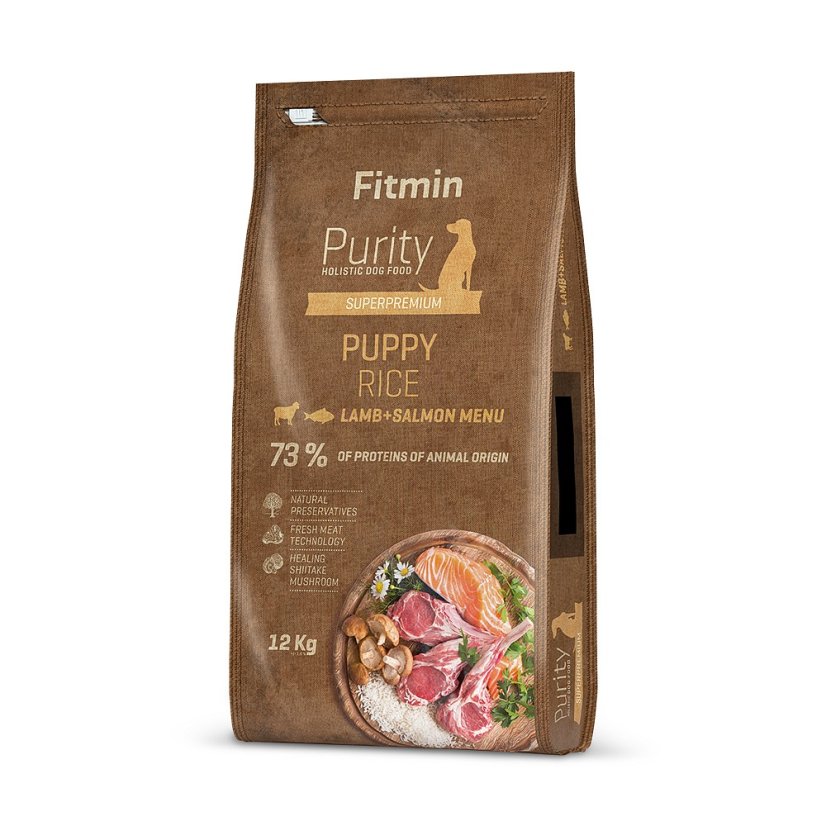 Fitmin Purity Rice - Puppy Lamb & Salmon 2kg / 12kg - Zvolte variantu: 12 kg