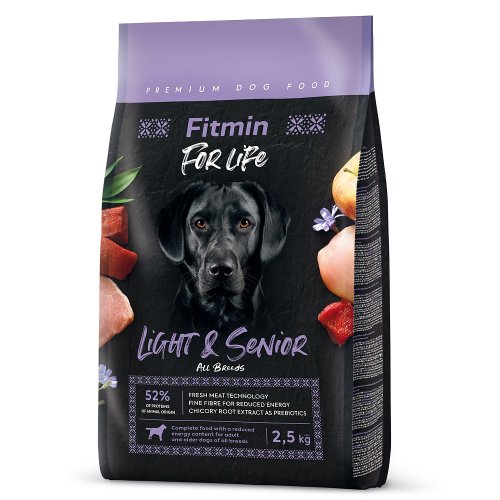 Fitmin For Life - Light & Senior 2.5kg / 12kg - Zvolte variantu: 2.5 kg