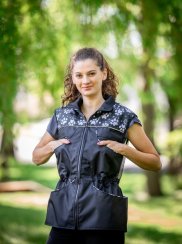 LETNÍ výcviková vesta - ČERNOBÍLÉ TLAPKY (vel. S)