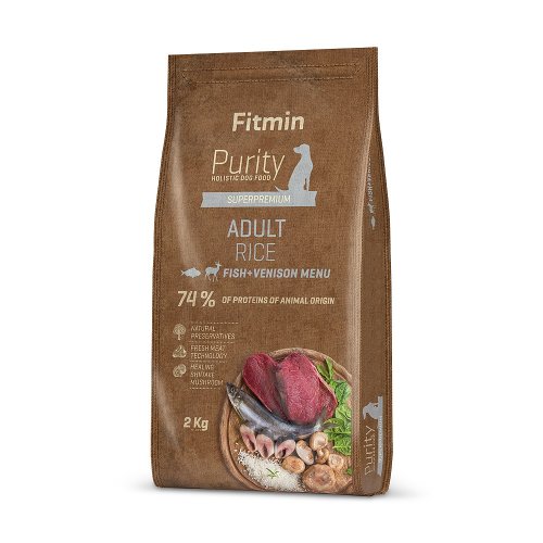 Fitmin Purity Rice - Adult Fish & Venison 2kg / 12kg - Zvolte variantu: 2 kg