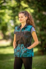 LETNÍ výcviková vesta - PSÍ POVELY LAHVOVĚ ZELENÁ (vel. S)
