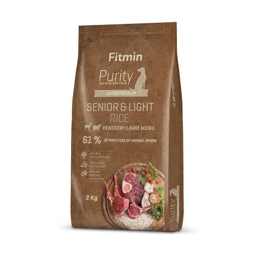 Fitmin Purity Rice - Senior & Light Venison & Lamb 2kg / 4kg - Zvolte variantu: 2 kg