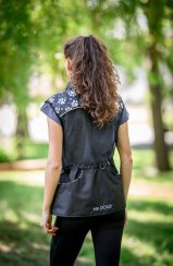 LETNÍ výcviková vesta - ČERNOBÍLÉ TLAPKY (vel. S)