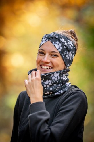 Funkční čelenka - ČERNOBÍLÉ TLAPKY