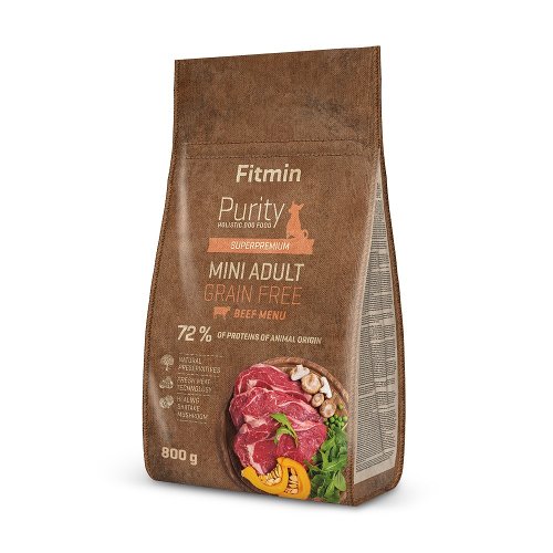 Fitmin Purity GF - Adult Mini Beef 0.8kg / 4kg - Zvolte variantu: 0.8 kg