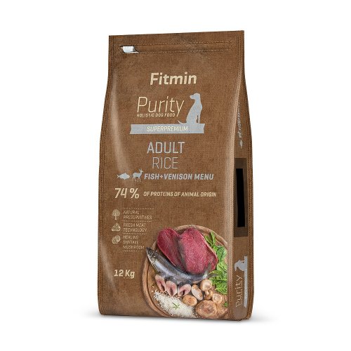 Fitmin Purity Rice - Adult Fish & Venison 2kg / 12kg - Zvolte variantu: 12 kg