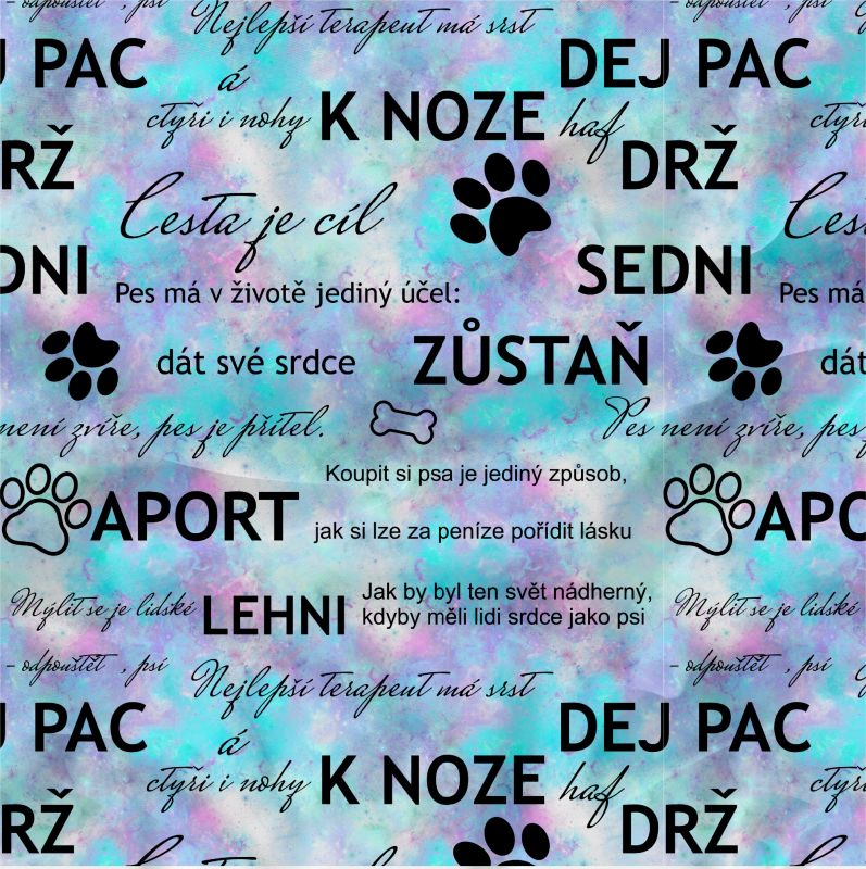 Pánská letní výcviková vesta - PSÍ POVELY (barevné)