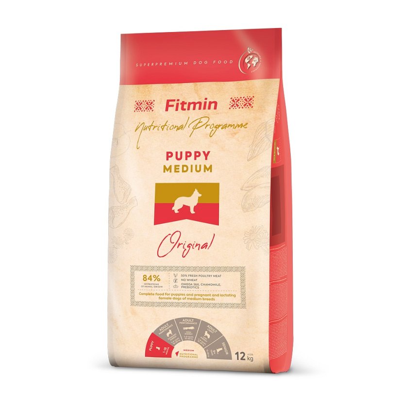 Fitmin Medium Puppy 2.5kg / 12kg - Zvolte variantu: 12 kg