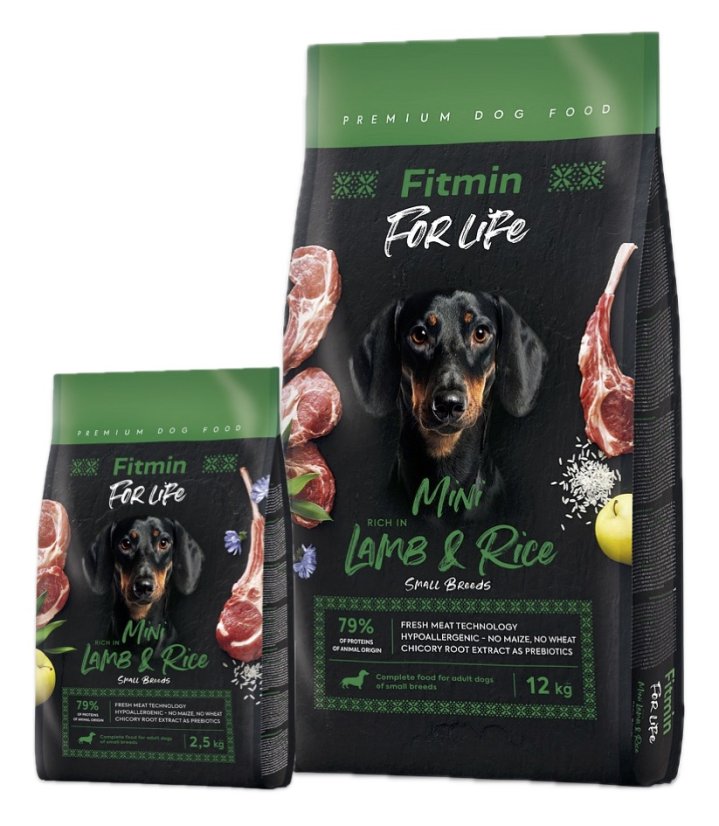 Fitmin For Life - Mini Lamb & Rice 2.5kg / 12kg - Zvolte variantu: 12 kg